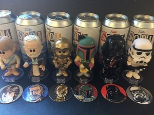 Funko Soda Star Wars x6 Bundle Stormtrooper Obi-Wan C-3PO Vader Luke Fett Common - Picture 1 of 13