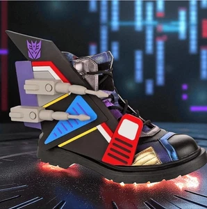 IRREGULAR CHOICE NEW More Than Meets The Eye Transformers BOOTS SIZE 8 UK EU 42 - Picture 1 of 10