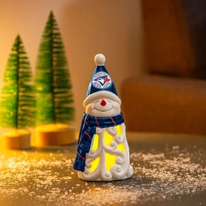 Toronto Blue Jays Snowman LED Statuary, 8" - Picture 1 of 2