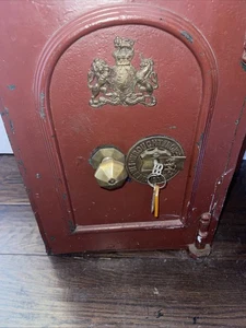 Antiker Tresor Ende 1800 Schmiedeeisen feuerfester Safe - Bild 1 von 10