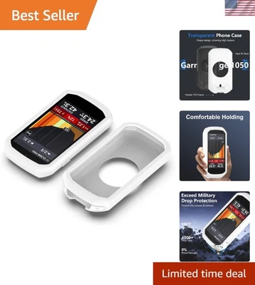 Funda Silicona para Edge 1050 - Ligera, Antideslizante, Diseño Blanco Foto 1 de 4