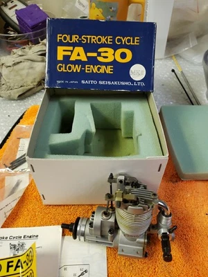 Saito Engine - Saito FA-30 ABC - FA 30 open rocker RC motor  - NIB - Image 1 of 4