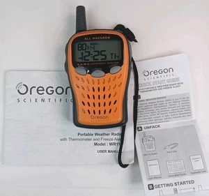 Oregon Scientific WR110 All Hazards Emergency Weather Radio w/  Thermometer - Picture 1 of 17