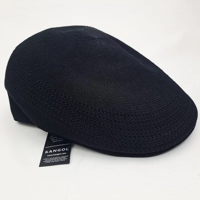 Kangol Men's Tropic 507 Ventair Flat Cap Size Medium Black - Image 1 of 4