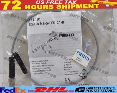 Festo SMT-8-NS-S-LED-24-B 171181 Proximity Switch - Image 1 of 4