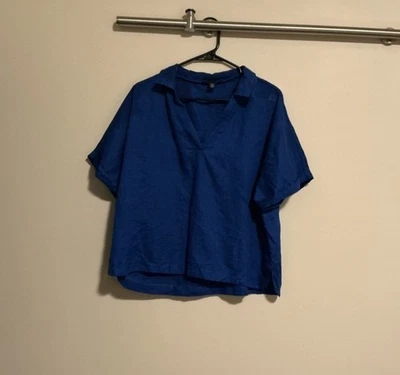 Saks Fifth Avenue Pullover Camisa Cuello Cuello VNeeck Mujer’s Talla Grande Foto 1 de 4