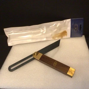 New Old Stock,9” Crown Tools #116 Rosewood T-Bevel,Sheffield England w/bag - Picture 1 of 23