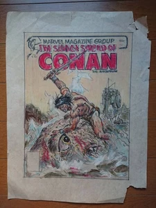 m7 Art Print Original Art Earl Norem Conan the Barbarian Handwritten Cover Draf - Picture 1 of 4