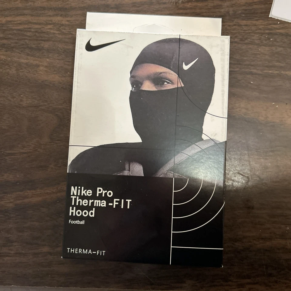 Nike Pro Hyperwarm Therma-Fit Hood Balaclava Ski Mask Black