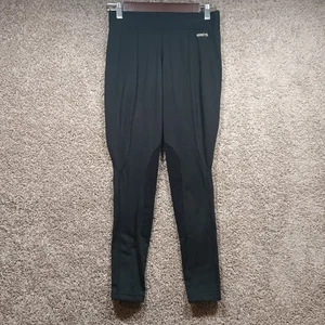 KERRITS BLACK  EQUESTRIAN JODHPURS INNER LEG PATCH ANKLE RIDING PANTS, SIZE M - Picture 1 of 6