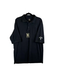 NUEVO CON ETIQUETAS Jack Daniels Polo Para Hombre Grande Negro Equipo Deportes Golf Whisky Bartender - Imagen 1 de 10