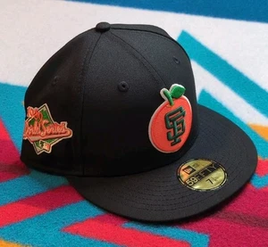 New Era San Francisco Giants Orange 🍊 Hat Club World Series 1989 Fitted 7 1/8 - Picture 1 of 6