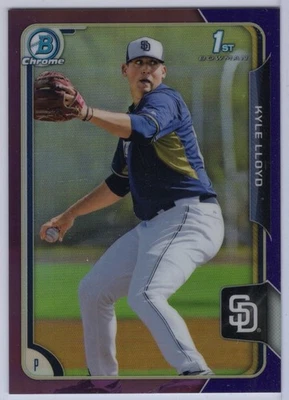 2015 Bowman Chrome Purple Refractor #BCP47 Kyle Lloyd #'d 063/250 - Image 1 of 2