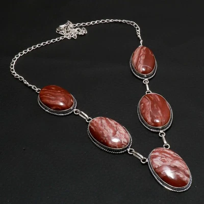 Collana gioielli antichi fatti a mano con pietre preziose forma ovale... - Immagine 1 di 4