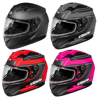 Casco facial completo Youth Castle X aprobado por el DOT - lente doble niños niños niñas CX360 Foto 1 de 2