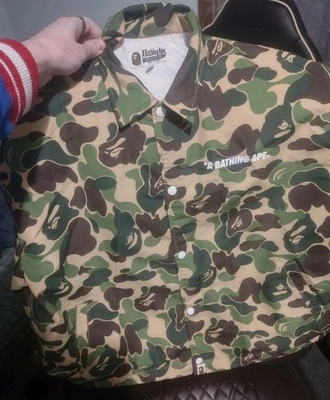Bape Camo Coach ABC Jacket Size S Men’s RARELY WORN Japanese Collab AUTHENTIC; - Image 1 of 4