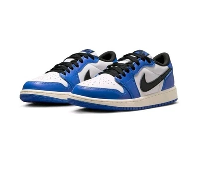 Nike Air Jordan 1 Low OG Game Royal Blanco Negro Para hombres 7Y Zapatos Cz0858 140 Foto 1 de 4