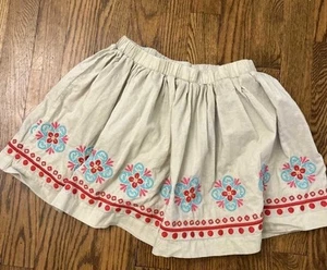 Disney Girls Lined Pull On Embroidered Skirt 7/8 - Picture 1 of 2