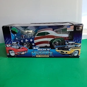 MUSCLE MACHINES 1:18 SCALE STARS & STRIPES--RED, WHITE & BLUE 1969 CAMARO - Picture 1 of 6