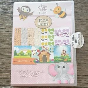 My Craft Studio Elite CD-Rom Tiny Tubs Bastelset - Pink und Mehrfarbig - Bild 1 von 8