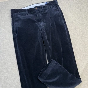 Polo Ralph Lauren Pants Mens 32x32 Navy Blue Corduroy Wide Wale Stretch Classic - Picture 1 of 10
