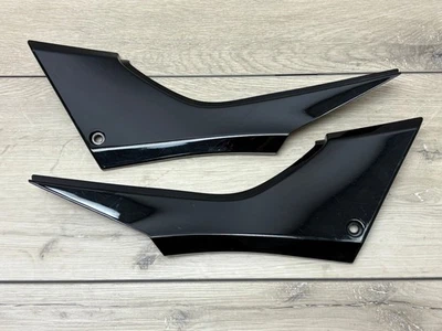Cubiertas laterales de asiento izquierdo derecho Kawasaki 13-17 EX300 300 Ninja paneles negros OEM Foto 1 de 4