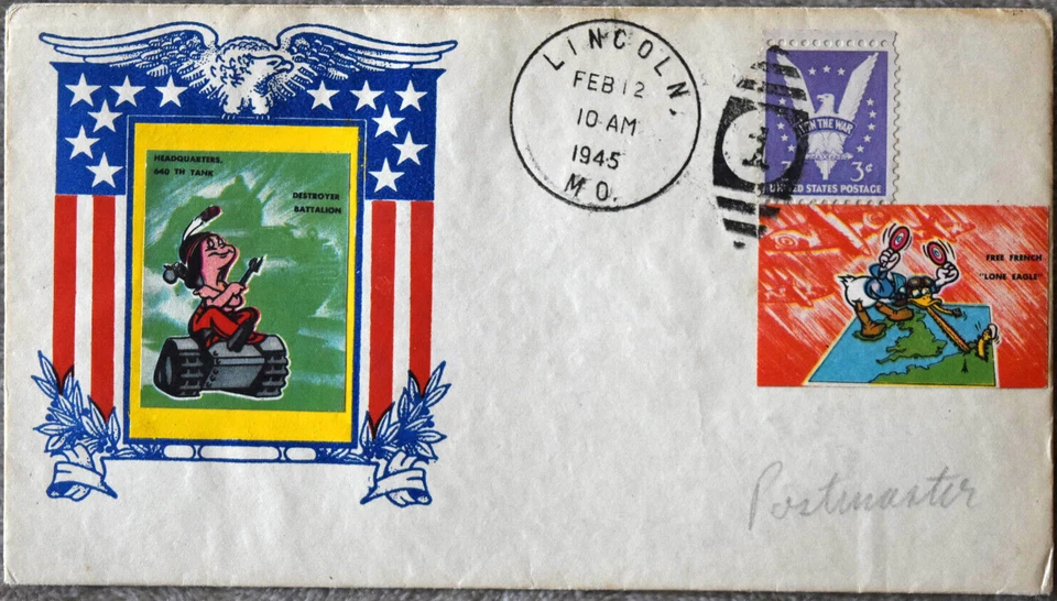 1945 WWII Patriotic, Weigand Rbbins Disney Cover - Image 1 of 4