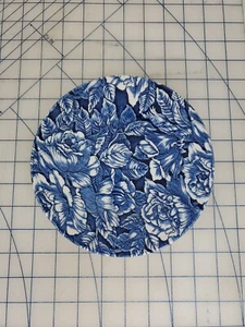 The Georgian Collection Bermuda Blue Peony Floral Salad Plate Churchill England - Picture 1 of 5