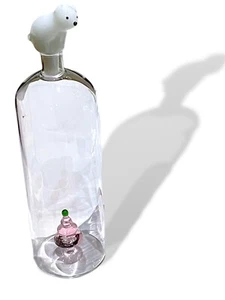 Ichendorf Milano Decanter/Bottle Polar bear & Christmas Tree BRAND NEW £66 RRP - Picture 1 of 17