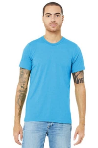 Pack Of 3 BELLA+CANVAS BC3413 Unisex Short Sleeve Triblend Crew Neck T-Shirt - Picture 1 of 48