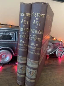 History of Art in Phoenicia and Cyprus 2 VOLUME SET 1885 RARE - Picture 1 of 7
