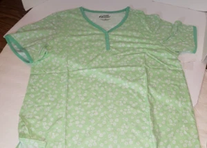 Conjunto de pijama de 2 piezas para mujer COZEE CORNER manga corta top pantalones cortos verde lima grande - Imagen 1 de 5