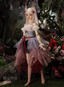 Nuevo Vestido BJD Ropa Peluca Pelo Zapatos Para 1/3 BJD Muñeca Miwa A - Imagen 1 de 5