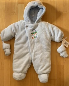 Nwt Absorba Boy Snowsuit With Mittens Size 3-6M - Picture 1 of 7
