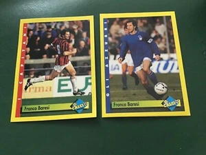CALCIO MERLIN 1993 🇮🇹FRANCO BARESI 🇮🇹 MILAN /ITALIA I CAPITANI GLI AZZURRI - Foto 1 di 2