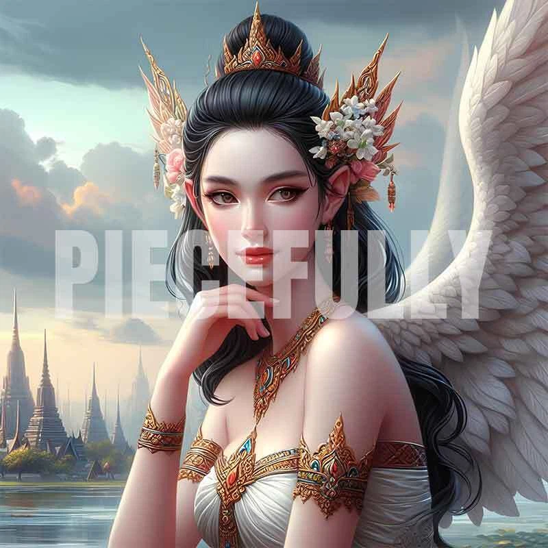 Kinnaree #005 AI Digital Art Image of Himmavanta Creature - Image 1 of 1