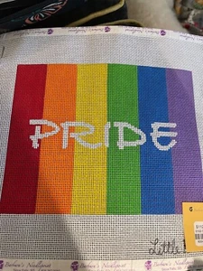 PRIDE by Little Red Designs needlepoint canvas. 7” x 9”, 13 m. RETAIL $112. - Picture 1 of 1