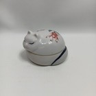 Trinket box Vtg Sleeping Cat made exclusively for Elizabeth Arden made in Japan