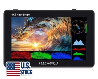 FEELWORLD F6 Plus X 5.5 inch HDR 3D 4K Lut DSLR Field Touch Screen Monitor - Image 1 of 4