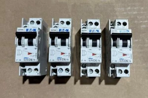 4Pack Eaton FAZ-PN-C16/1N 16A Miniature Circuit Breaker w/ ZP-IHK Contact Module - Picture 1 of 16