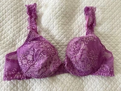 Sujetador push-up con aros púrpura lavanda Italia Malizia By LA PERLA 36B 3 NUEVO SIN ETIQUETAS Foto 1 de 4