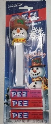 Holiday Snowman PEZ Candy & Dispenser Holiday Collection 2005 NEW Unopened - Image 1 of 3