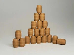 (20er Pack) HO Maßstab Holzfässer - unvollendet - Walthers Herpa Promotex Wiking - Bild 1 von 17