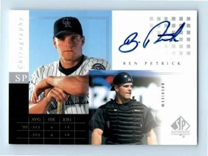 Quirografía auténtica Upper Deck SP 2000 #BP Ben Petrick Colorado Rockies - Imagen 1 de 2