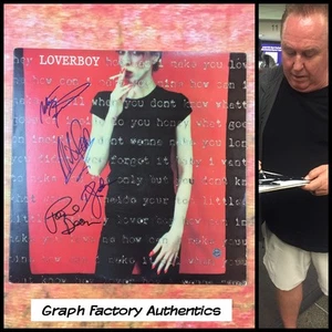 GFA Mike Reno Band * LOVERBOY * Signed Record Album M1 PROOF COA - Picture 1 of 1