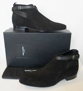 🆕️ Authentic SAINT LAURENT Paris JODHPUR London 20 Crop ANKLE Boots EU-42 US-9 - Picture 1 of 11