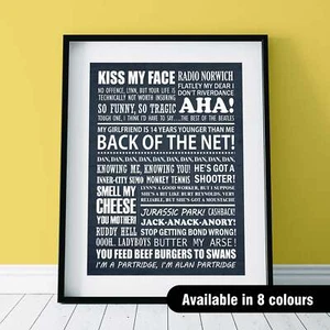 Impresión tipográfica ALAN PARTRIDGE (disponible en 8 colores) - Imagen 1 de 34