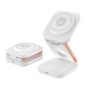 3in1 Wireless charger Kabelloses Ladegerät Ladestation Für iPhone Apple Watch - Bild 1 von 9