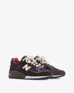 Size 10.5 - New Balance Teddy Santis x 990v2 Made in USA Brown Purple - Picture 1 of 6