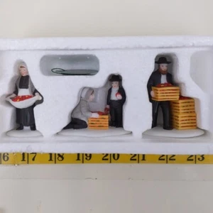 Figurine famille amish département 56 Thanksgiving porcelaine village collection - Photo 1/3